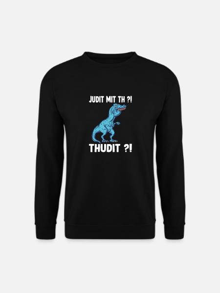 Judit Dino TRex Überbiss Dinosaurier Meme T-Rex - Unisex Pullover - Schwarz