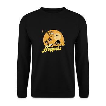 Island hoppers - Unisex Pullover - Schwarz - Vorne - Alina (178cm) & Michal (187cm)