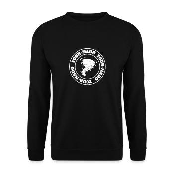 4ème anniversaire Tornade Thème Fournado Four Nado 4 - Sweat-shirt Unisexe - noir - Devant - Alina (178cm) & Michal (187cm)