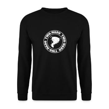 2ème anniversaire Tornade Thème Twonado Deux Nado 2 - Sweat-shirt Unisexe - noir - Devant - Alina (178cm) & Michal (187cm)