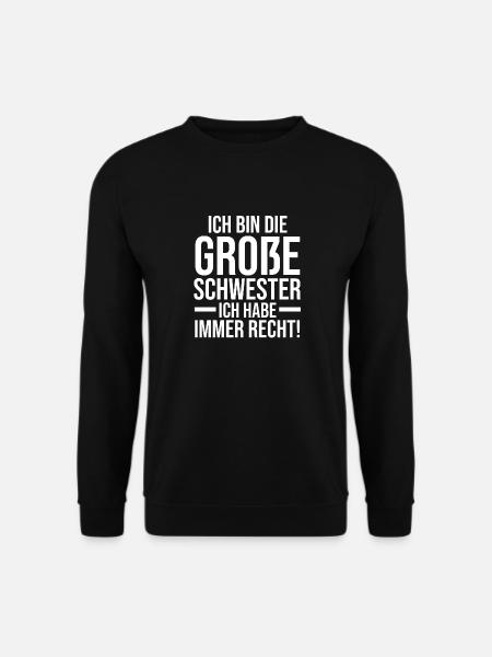 Familienmotiv Schwester - Unisex Pullover - Schwarz