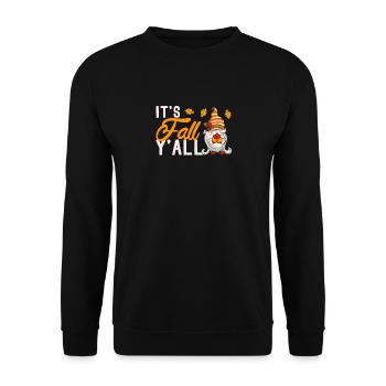 Es ist Herbst ihr alle Gnom Kürbis Halloween Ernte - Unisex Pullover - Schwarz - Vorne - Alina (178cm) & Michal (187cm)