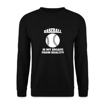 Baseball Baseballer Joueur de baseball Équipe de baseball - Sweat-shirt Unisexe - noir - Devant - Alina (178cm) & Michal (187cm)