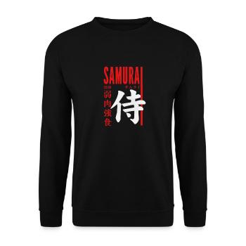 Samurai Master - Unisex Pullover - Schwarz - Vorne - Alina (178cm) & Michal (187cm)