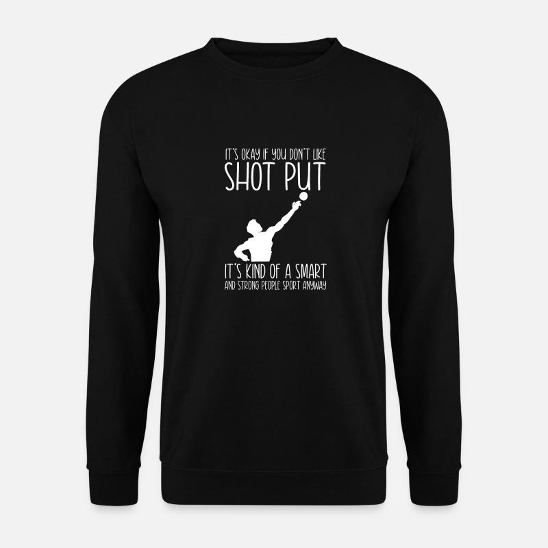 Kugelstoßen Werfen Leichtathletik - Unisex Pullover - Schwarz