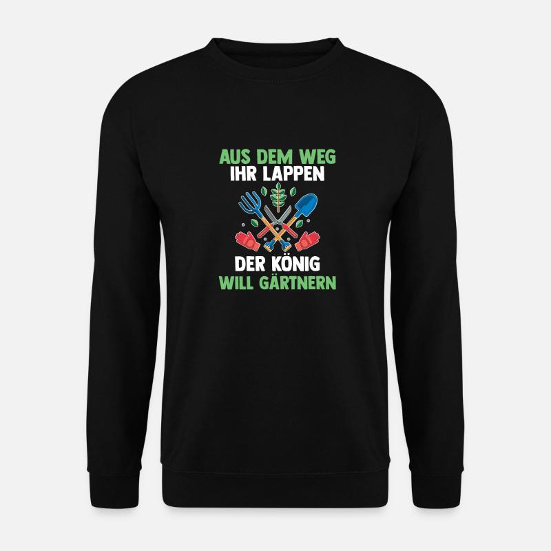 Hobbygärtner Garten Gärtner Gartenarbeit - Unisex Pullover - Schwarz