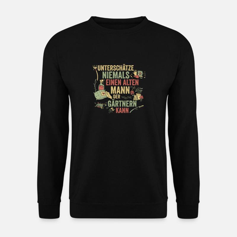 Hobbygärtner Garten Gärtner Gartenarbeit - Unisex Pullover - Schwarz