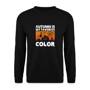 Halloween Männer Frauen Kinder - Unisex Pullover - Schwarz - Vorne - Alina (178cm) & Michal (187cm)