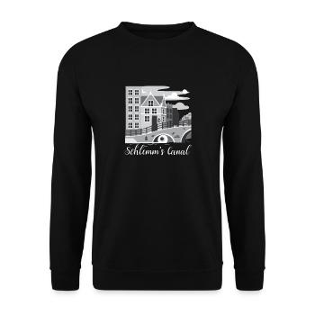 Funny Optometrist Opthalmologist Quote Schlemm's - Unisex Sweatshirt - black - Front - Alina (178cm) & Michal (187cm)