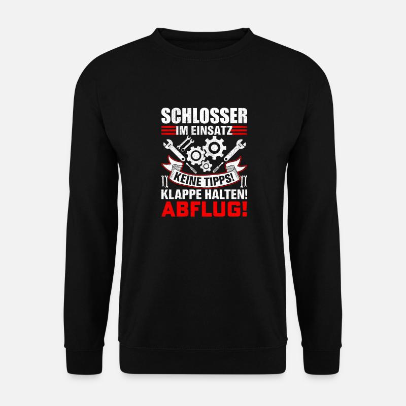 Schlosser im Einsatz Geschenkidee - Unisex Pullover - Schwarz