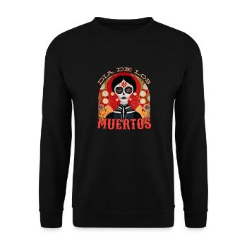 Jour des morts - Sweat-shirt Unisexe - noir - Devant - Alina (178cm) & Michal (187cm)