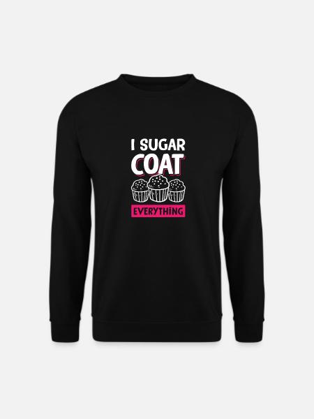 Jeg sukker frakke alt - Unisex sweater - sort