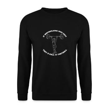 Fitness Athletes Fitness Sports Sports Bodybuilding - Unisex Sweatshirt - black - Front - Alina (178cm) & Michal (187cm)