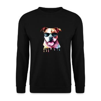 Pitbull - Unisex Pullover - Schwarz - Vorne - Alina (178cm) & Michal (187cm)
