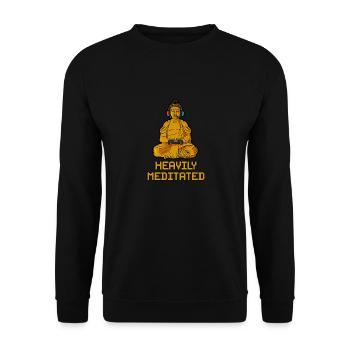 Joueur relaxant Saying Funny Gamer - Sweat-shirt Unisexe - noir - Devant - Alina (178cm) & Michal (187cm)