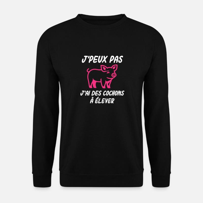 Eleveur de cochon - Sweat-shirt Unisexe - noir