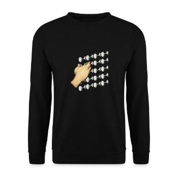 Organist: Organist, Church Organist, Organ - Unisex Sweatshirt - black - Front - Alina (178cm) & Michal (187cm)