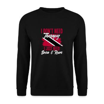 Drapeau de Trinité-et-Tobago - Sweat-shirt Unisexe - noir - Devant - Alina (178cm) & Michal (187cm)