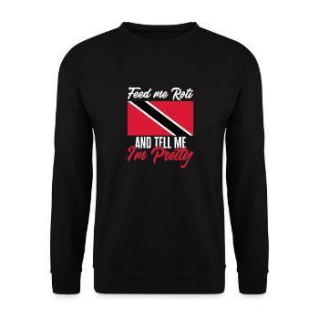 Drapeau de Trinité-et-Tobago - Sweat-shirt Unisexe - noir - Devant - Alina (178cm) & Michal (187cm)