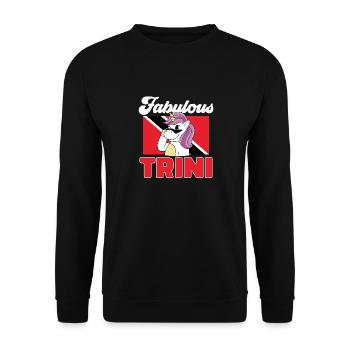 Drapeau de Trinité-et-Tobago - Sweat-shirt Unisexe - noir - Devant - Alina (178cm) & Michal (187cm)