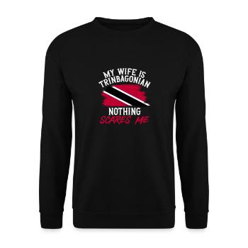 Drapeau de Trinité-et-Tobago - Sweat-shirt Unisexe - noir - Devant - Alina (178cm) & Michal (187cm)