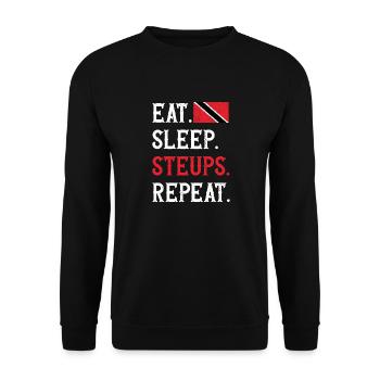Drapeau de Trinité-et-Tobago - Sweat-shirt Unisexe - noir - Devant - Alina (178cm) & Michal (187cm)