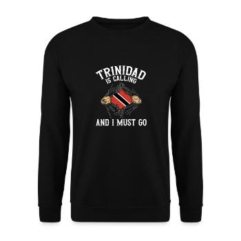 Drapeau de Trinité-et-Tobago - Sweat-shirt Unisexe - noir - Devant - Alina (178cm) & Michal (187cm)