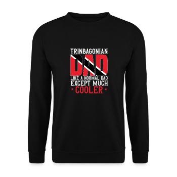Trinidad und Tobago Flagge - Unisex Pullover - Schwarz - Vorne - Alina (178cm) & Michal (187cm)