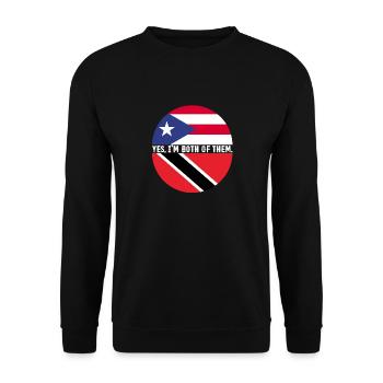 Trinidad and Tobago flag - Unisex Sweatshirt - black - Front - Alina (178cm) & Michal (187cm)
