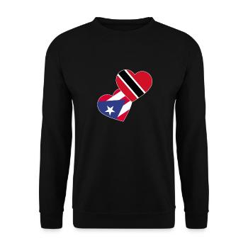 Drapeau de Trinité-et-Tobago - Sweat-shirt Unisexe - noir - Devant - Alina (178cm) & Michal (187cm)
