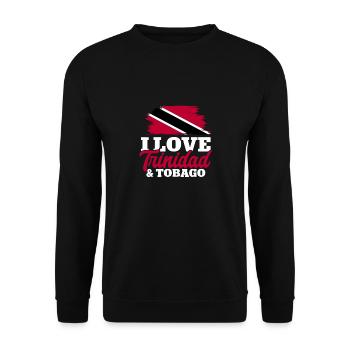 Trinidad and Tobago flag - Unisex Sweatshirt - black - Front - Alina (178cm) & Michal (187cm)