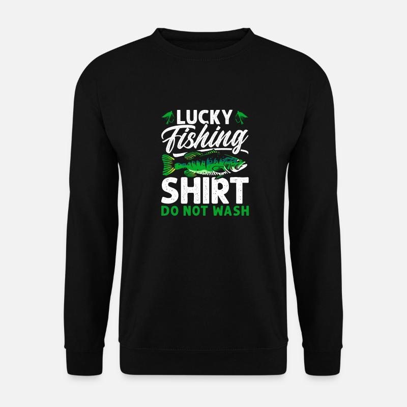Lucky Fishing - Unisex Pullover - Schwarz