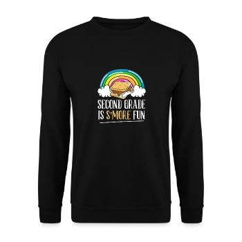 Camping Enfants Rainbow Marshmallow Second Grade S S - Sweat-shirt Unisexe - noir - Devant - Alina (178cm) & Michal (187cm)