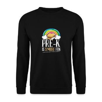 Kids Pre K est Smore Fun Rainbow Marshmallow Campin - Sweat-shirt Unisexe - noir - Devant - Alina (178cm) & Michal (187cm)