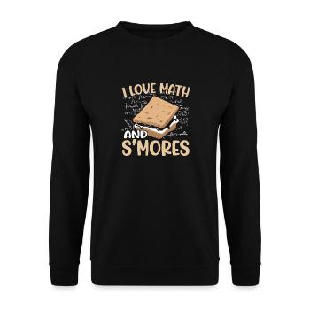 J’aime les maths et les smores drôle de campeur de guimauve sc - Sweat-shirt Unisexe - noir - Devant - Alina (178cm) & Michal (187cm)