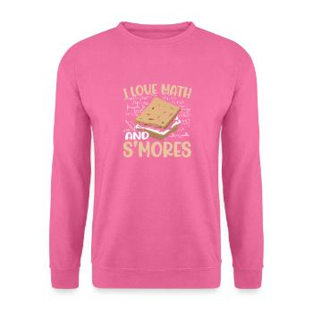 J’aime les maths et les smores drôle de campeur de guimauve sc - Sweat-shirt Unisexe - rose - Devant