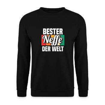 Neffe - Unisex Pullover - Schwarz - Vorne - Alina (178cm) & Michal (187cm)