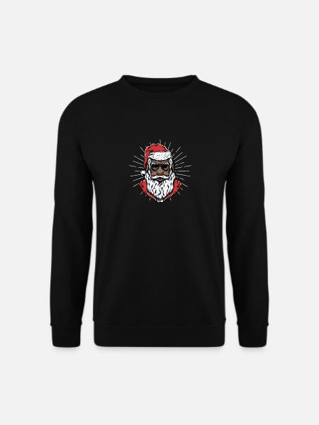 Black African Santa Claus america - Unisex Sweatshirt - black