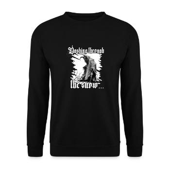T-shirt Krampus Père Noël sud-allemand - Sweat-shirt Unisexe - noir - Devant - Alina (178cm) & Michal (187cm)