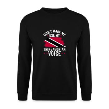 Drapeau de Trinité-et-Tobago - Sweat-shirt Unisexe - noir - Devant - Alina (178cm) & Michal (187cm)