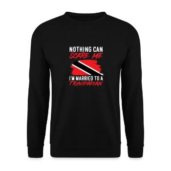 Drapeau de Trinité-et-Tobago - Sweat-shirt Unisexe - noir - Devant - Alina (178cm) & Michal (187cm)