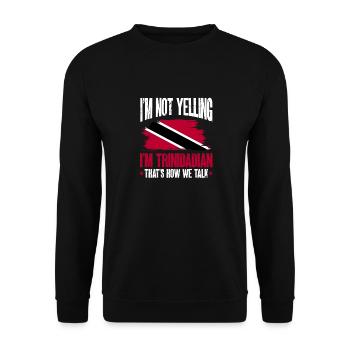 Drapeau de Trinité-et-Tobago - Sweat-shirt Unisexe - noir - Devant - Alina (178cm) & Michal (187cm)