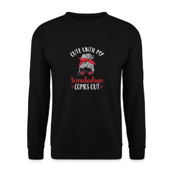 Trinidad and Tobago flag - Unisex Sweatshirt - black - Front - Alina (178cm) & Michal (187cm)
