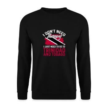 Drapeau de Trinité-et-Tobago - Sweat-shirt Unisexe - noir - Devant - Alina (178cm) & Michal (187cm)