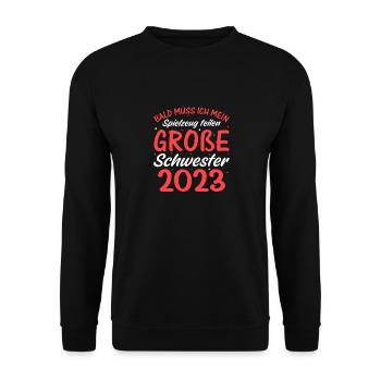 Spielzeug Schwester 2023 - Unisex Pullover - Schwarz - Vorne - Alina (178cm) & Michal (187cm)