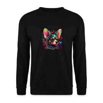 Chihuahua - Musique Électronique Techno Festival - Sweat-shirt Unisexe - noir - Devant - Alina (178cm) & Michal (187cm)