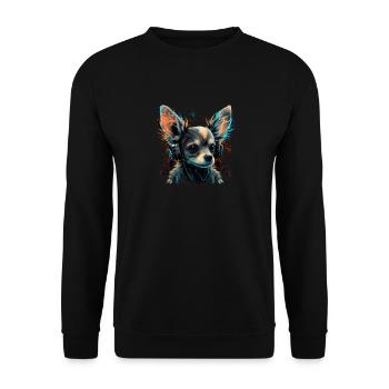 Chihuahua - Electronic Music Techno Festival - Unisex Sweatshirt - black - Front - Alina (178cm) & Michal (187cm)