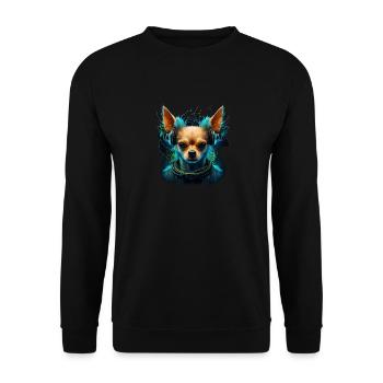 Chihuahua - Electronic Music Techno Festival - Unisex Sweatshirt - black - Front - Alina (178cm) & Michal (187cm)