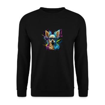 Chihuahua - Electronic Music Techno Festival - Unisex Sweatshirt - black - Front - Alina (178cm) & Michal (187cm)