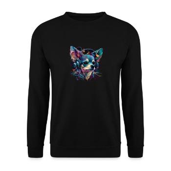 Chihuahua - Musique Électronique Techno Festival - Sweat-shirt Unisexe - noir - Devant - Alina (178cm) & Michal (187cm)